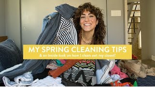 CLOSET DECLUTTER // Sharing My Spring Cleaning Tips While Decluttering My Closet!