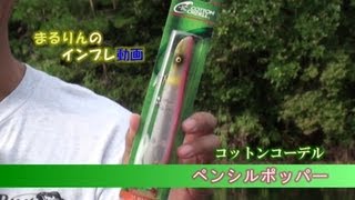 ペンシルポッパー　まるりんのインプレ動画 /みんなのバス釣りネット