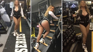 Mariah Carey wears lingerie to the gym because she's Mariah Carey