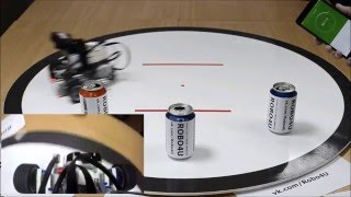 Робот Lego EV3 играет в Кегельринг