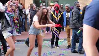 BOURBON STREET MARDI GRAS DAYTIME NEW ORLEANS 2019