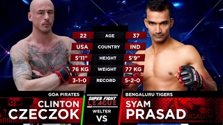 Clint Czeczok v/s Shyam Prasad | Goa Pirates v/s Bengaluru Tigers