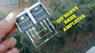 DIY AMPLIFIER WITH TRANSISTOR TTC5200 AND TRANSISTOR TTA1943.