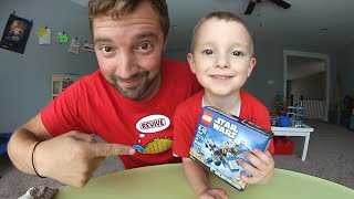 DAD & SON BUILD LEGO X-WING!