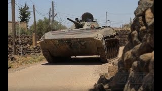 Militants run towards the Jordanian border | July 1st 2018 | Daraa, Syria