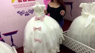 Vestido de niña con cola - noviecita
