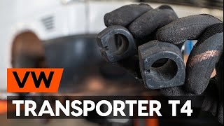 Как заменить втулки переднего стабилизатора на VW TRANSPORTER 4 (T4) [ВИДЕОУРОК AUTODOC]