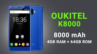 Oukitel K8000 india - Look, 8000 mAh Battery Mobile, 4GB RAM, 16MP Camera