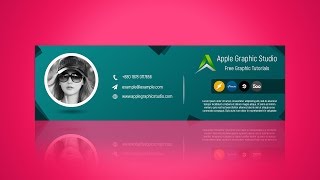 How to Create Email Signature - Photoshop CC Tutorial