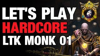 Diablo 3 - Hardcore Let's Play Monk LTK EP01 Gameplay Season 15