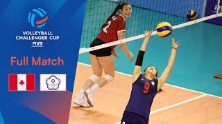 CANADA vs CHINESE TAIPEI | Full Match | 2019 FIVB Women’s Volleyball Challenger Cup