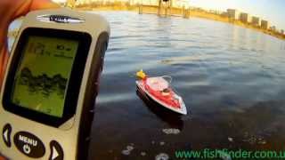 Беспроводной эхолот Fishfinder FFW718 и кораблик для прикормки торнадо