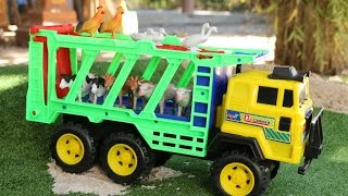รถบรรทุกไข่เซอร์ไพรส์สัตว์ฟาร์ม Truck Surprise Eggs Farm Animals