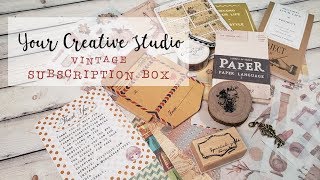 Your Creative Studio | Vintage Subscription Box - August 2019
