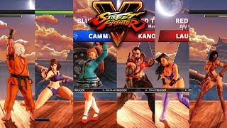 Street Fighter V AE Ken/Chun Li/Cammy vs Kano/Laura/Juri PC Mod