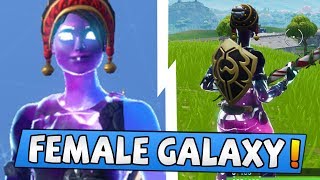 My *NEW* Female Galaxy Fortnite skin (Unique Custom Skin)
