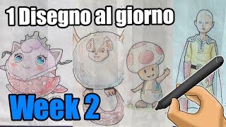 1 Disegno al giorno - 4 Disegni - Un Saitama BRUTTO - ONE PUNCH!!!