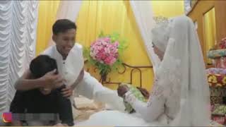 Video lucu.... ! Digangguin adik saat malam pertama ?