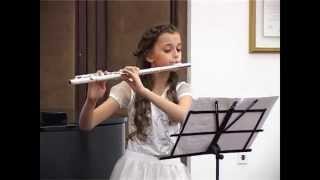 Elena Medić - flauta - G. F. Telemann - Sonata F dur (Vivace, Largo, Allegro)