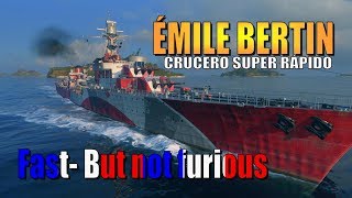 World of warships Émile Bertin gameplay X2 spacemonitor - T5 crucero francés