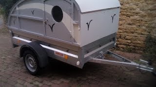 Mini caravane sur remorque légère 500 kg