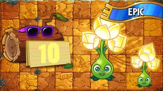 Plants vs Zombies 2 - Epic Quest: Rescue the Gold Bloom! - Stage 10 | No Premium [4K 60FPS]