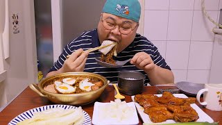 고독한 아재의 한끼?! 먹방 | 허미노표 ?폭탄? 짜장라면! 뜻밖의 환상의 조화??Mukbang ASMR