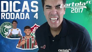 CARTOLA FC 2017 - RODADA 4 - DICAS TOPS