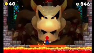 New Super Mario Bros 2: Dry Bowser Boss Battle (Spoilers! - HD Quality)