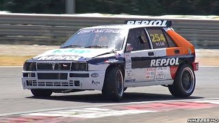 600+HP Turbo Lancia Delta Integrale EVO on the Track!!