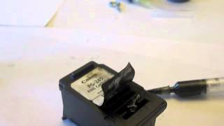 CANON PIXMA How to Refill ink cartridge INkjet PIXMA PG-245 mg2520 Cheap INK refill