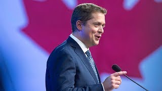 Andrew  Scheer gives keynote speech in Halifax, makes no mention of Bernier