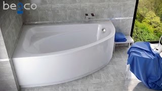 Монтаж пристенной акриловой ванны Besco PMD Piramida (santehimport.ua)