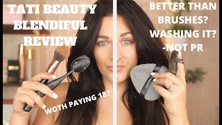 NEW TATI BEAUTY BLENDIFUL REVIEW | TATI BLENDIFUL/PUFF DEMO/REVIEW | WASHING IT| BETTER THAN BRUSHES