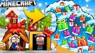 BAZA VS TSUNAMI PREZENTÓW - MINECRAFT TSUNAMI CHALLENGE | Vito VS Bella