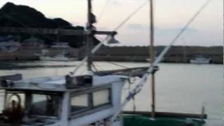 岡垣町波津漁港9月の夕方の釣り