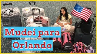 FUI MORAR EM ORLANDO - VIAGEM VLOG DISNEY UNIVERSAL SEA WORLD FLORIDA EUA USA