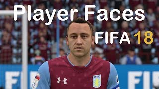 FIFA 18 Aston Villa Player Faces