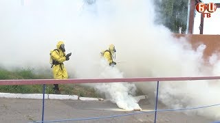 Аварійна ситуація з викидом хлору у повітря (імітація)