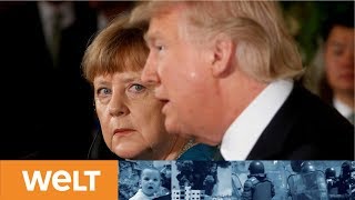 Schwerer Gang für Merkel: Bundeskanzlerin trifft Donald Trump im Weißen Haus