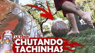 DESAFIO DO CHUTE SURPRESA COM BOLA DE TACHINHAS