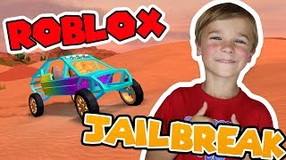 MY SUPER FUN DUNE BUGGY in ROBLOX JAILBREAK / BIG SQUAD ROBBING THE CITY!