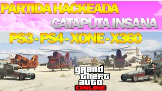 GTA V ONLINE - PARTIDA HACKEADA - CATAPUTA INSANA - ITENS RAROS - PATCH 1.20 / 1.22