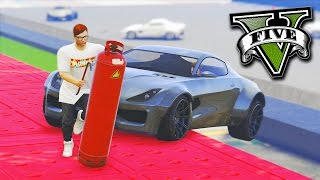 GTA V Online: PARKOUR vs CARRO 007 - OS LADRÕES de TANK! ?
