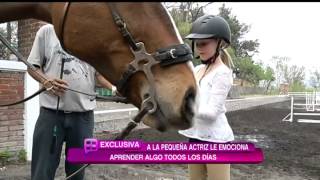 Loreto Peralta comparte su entrenamiento de equitación