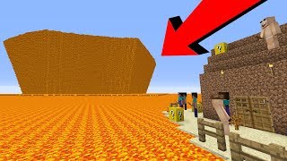 ЦУНАМИ ИЗ ЛАВЫ VS ДЕРЕВНИ НУБОВ В МАЙНКРАФТ! КАК ВЫЖИТЬ НУБАМ ОТ ЦУНАМИ MINECRAFT МУЛЬТИК #2