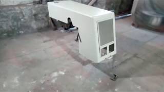 модернизированный самодельный капот для трактора МТЗ наложили грунт
