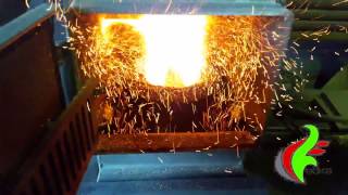 Поворотная чугунная ретортная горелка в котле ВСКЗ GREENECO 18