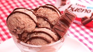 Helado de Kinder Bueno fácil y delicioso | SOLO 3 Ingredientes y SIN máquina heladera!