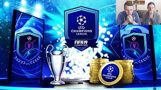 OUR CHAMPIONS LEAGUE PACKS!! - 3x GUARANTEED TOTW SBC + UEFA MARQUEE MATCHUPS! FIFA 19 PACK OPENING